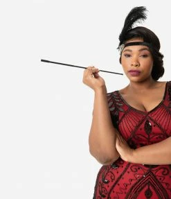 Mavin Design Co 1920s Style Black Telescopic Cigarette Holder Flapper Accessories