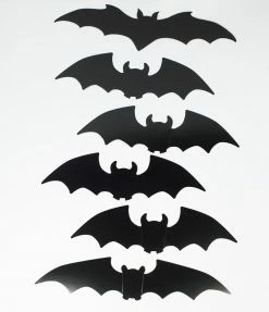 Beistle Black Bat Silhouette Paper Cutouts Set