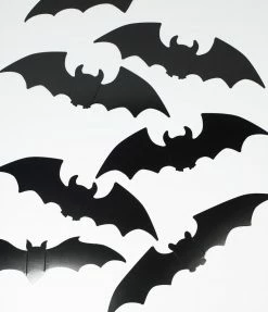 Beistle Black Bat Silhouette Paper Cutouts Set