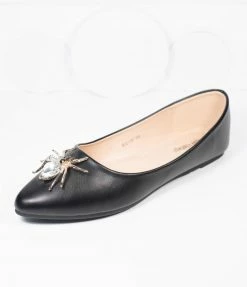 Unique Vintage Brand Unique Vintage Black Spider Evie Flats