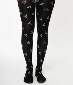 Harry Potter X Unique Vintage Deathly Hallows Tights