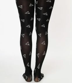 Harry Potter X Unique Vintage Deathly Hallows Tights