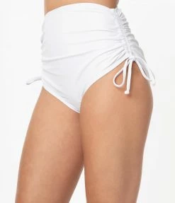 Unique Vintage White Provincetown Swim Bottom