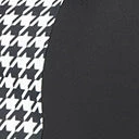 Unique Vintage Plus Size Black & White Houndstooth Pin-Up Clemente Swimsuit Swimwear