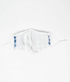 Smak Parlour Blue & White Gingham Face Mask
