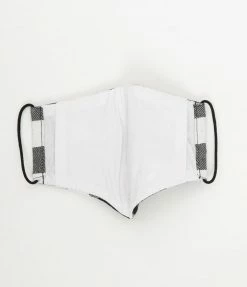 Accessories Magnolia Place Black & White Buffalo Plaid Print Face Mask