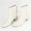 Unique Vintage White Leatherette Mod Sinatra Bootie Unique Vintage Brand