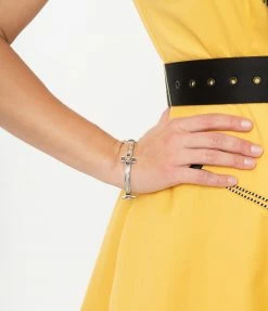 Trend Lab Corp Silver Southwestern Cross Stretch Bangle