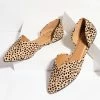 Appleblossom Vintage Style Cheetah Suede DOrsay Flats 1970s