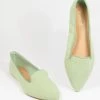 Shoe Click 1970s Mint Suede Loafer Flats