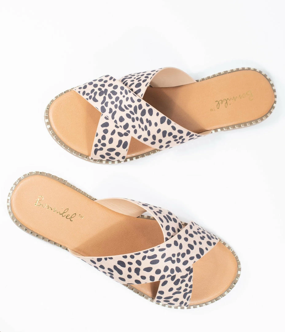 Ccocci Cheetah Print Criss Cross Sandals Shoes