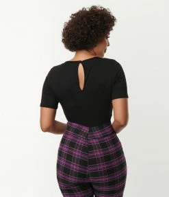 Lifestyle Group (UK) Ltd Black Skeleton Hands Heart Top Tops