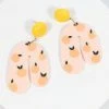Mavin Design Co Pink & Citrus Drop Earrings