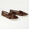 Shoe Addict 1970s Leopard Suede Casual Loafer Flats