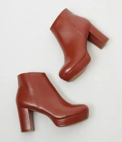 Demfon International (Chelsea Crew) Chelsea Crew Rust Disco Booties 1960s