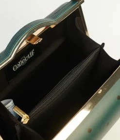 Collectif Green & Black Pin Dot Carrie Purse Accessories