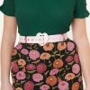 Collectif Pink Plaid & Heart Buckle Lola Belt Accessories