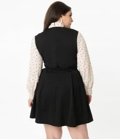 Smak Parlour Plus Size Black & Red Hearts She.E.O. Fit & Flare Dress