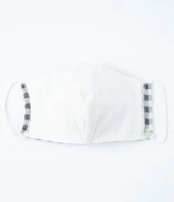 Magnolia Place Black Gingham & Fabric Daisies Face Mask Accessories