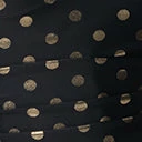 Coral & Jade Apparel, LLC (Bettie Page, Esther Williams, Girl Howdy) Esther Williams Vintage Black & Gold Polka Dot Swimsuit Swimwear