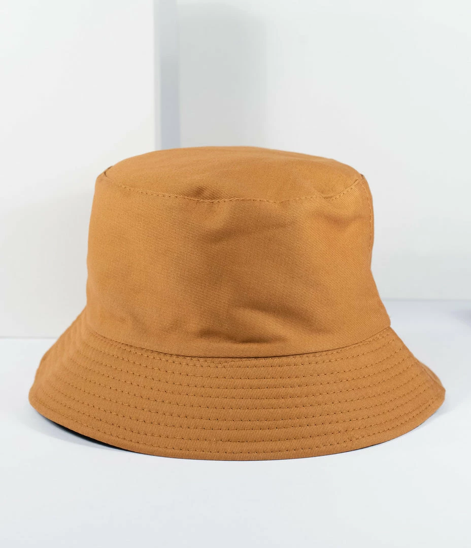FAME Accessories Brown & Black Reversible Bucket Hat