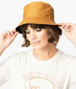 FAME Accessories Brown & Black Reversible Bucket Hat