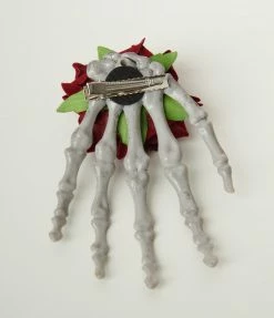 Alibaba (Yiwu Hecheng Import&Export Co, Ltd) Accessories Rose Skeleton Hand Hair Clip