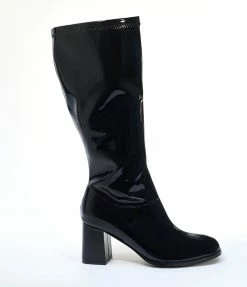 Unique Vintage Black Patent Gogo Boot Unique Vintage Brand