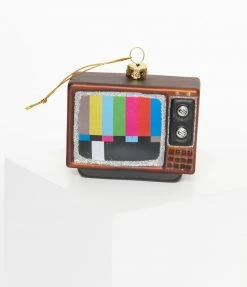 Cody Foster Retro Television Glass Ornament Accessories
