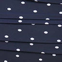 Unique Vintage Plus Size Navy & White Pin Dot Print Monroe Swim Top Swimwear