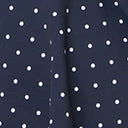 Unique Vintage Navy & White Pin Dot Rialto Bikini Top