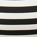 Swimwear Unique Vintage Plus Size Black & White Stripe Belted Sunsational Swim Bottom