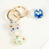 8 Other Reasons Accessories Multicolor Beaded & 14K Gold Plated Drop Hoop Earrings