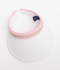 Joia Swim Accessories White & Light Pink Visor