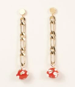 8 Other Reasons 14K Gold Plated Cherry Bomb Drop Earrings Accessories