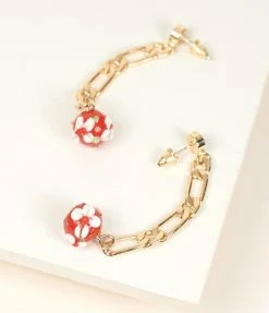 8 Other Reasons 14K Gold Plated Cherry Bomb Drop Earrings Accessories