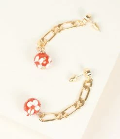 8 Other Reasons 14K Gold Plated Cherry Bomb Drop Earrings Accessories