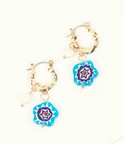 8 Other Reasons 14K Gold Plated & Floral Beaded Sweetie Hoop Earrings Accessories