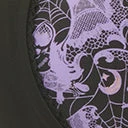 Unique Vintage Purple Lacy Bats Totally Tied Up Swim Top