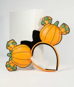 Loungefly Mickey & Minnie Pumpkin Ears Headband Accessories