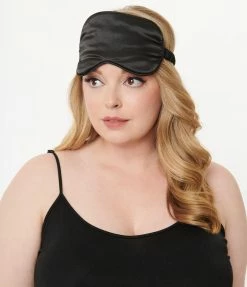 Faire (AN Wholesale) Black Silk Eye Sleep Mask Accessories