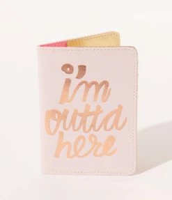 Ban.do Light Pink Outta Here Passport Holder Gifts & Home