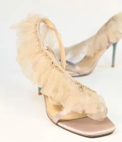 Betsey Johnson ( Steve Madden Daniel Friedman) Betsey Johnson Blush Tulle Sandal Heels