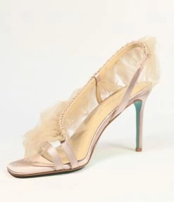 Betsey Johnson ( Steve Madden Daniel Friedman) Betsey Johnson Blush Tulle Sandal Heels