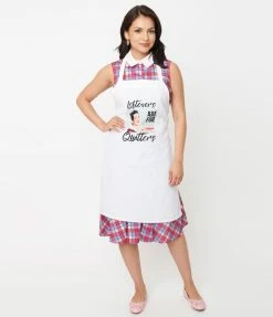 Faire (Jackson + Wyatt) Leftovers Are For Quitters Kitchen Apron 1950s