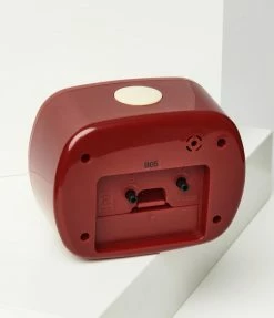 Kikkerland Red Retro Alarm Clock 1950s