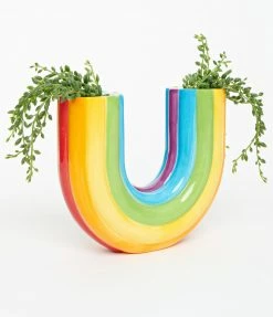 DOIY Rainbow Ceramic Double Vase Accessories
