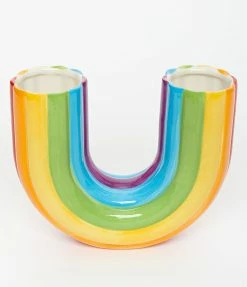 DOIY Rainbow Ceramic Double Vase Accessories