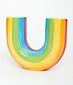 DOIY Rainbow Ceramic Double Vase Accessories