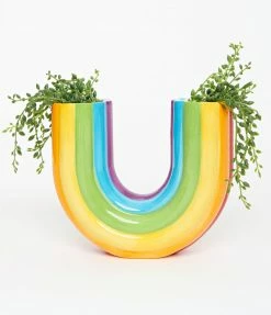 DOIY Rainbow Ceramic Double Vase Accessories